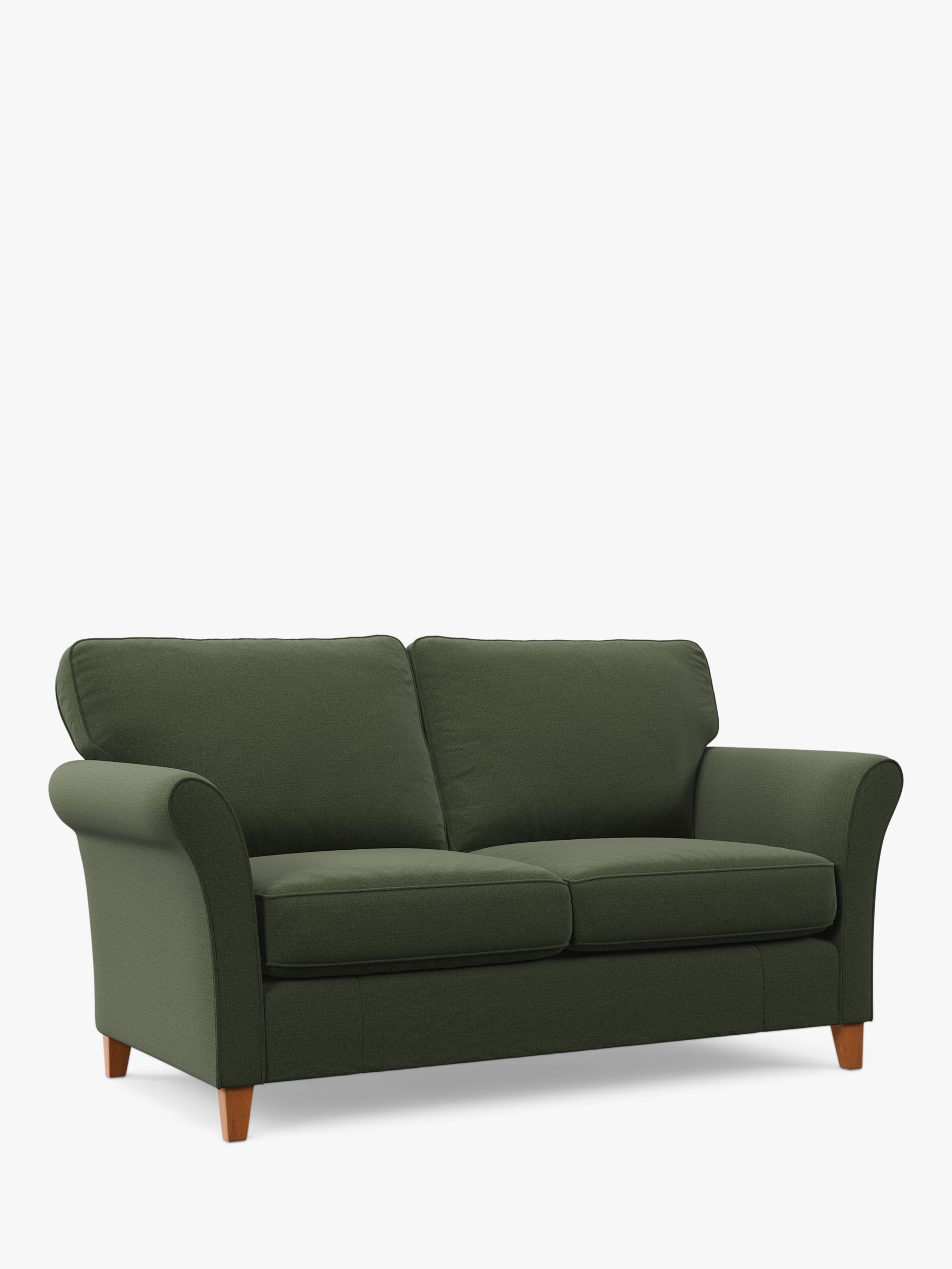 Charlotte Range, John Lewis Charlotte II Large 3 Seater Sofa, Light Leg, Brushed Tweed Green