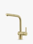 Franke Atlas Neo Pull-Out Swivel Spout Single Lever Kitchen Mixer Tap, Gold