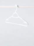 John Lewis Plastic Clothes Hangers, Pack of 20, White