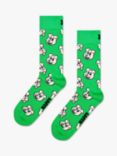 Happy Socks Doggo Socks, One Size, Green/Multi