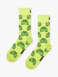 Happy Socks Frog Socks, One Size, Green/Multi