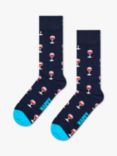 Happy Socks Glass of Wine Socks, One Size, Navy/Multi