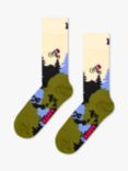 Happy Socks Mountain Bike Socks, One Size, Multi