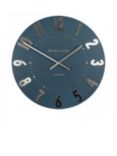 Thomas Kent Mulberry Wall Clock, 50cm, Blue