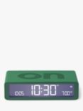 Lexon Flip Classic LCD Digital Alarm Clock, Dark Green