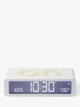 Lexon Flip Classic LCD Digital Alarm Clock, White