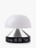 Lexon Mina Sunrise Lamp Alarm Clock, Polished Aluminium