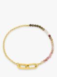 Rachel Jackson London Watermelon Gemstone Bracelet, Gold