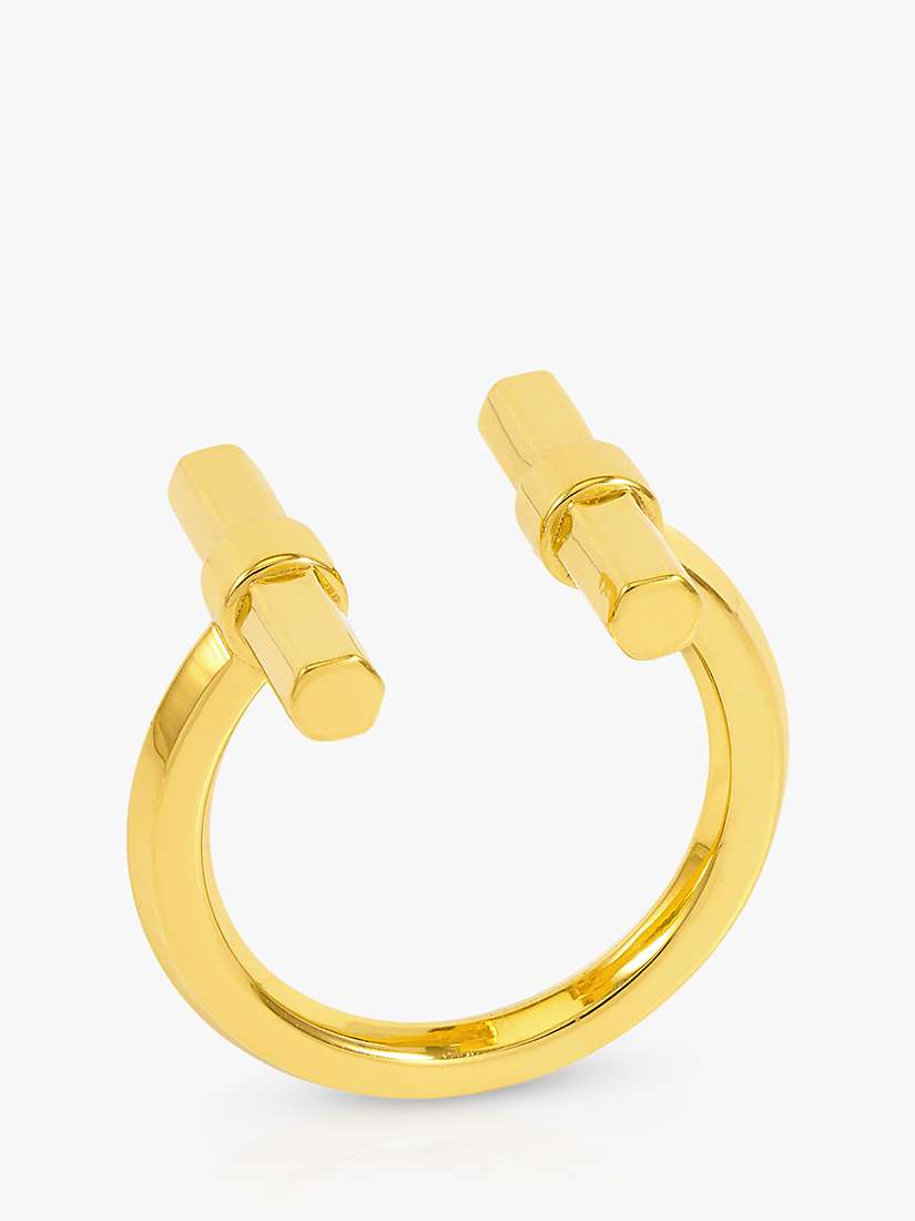 Buy Rachel Jackson London Adjustable T-Bar Ring, Gold Online at johnlewis.com