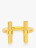 Rachel Jackson London Adjustable T-Bar Ring, Gold