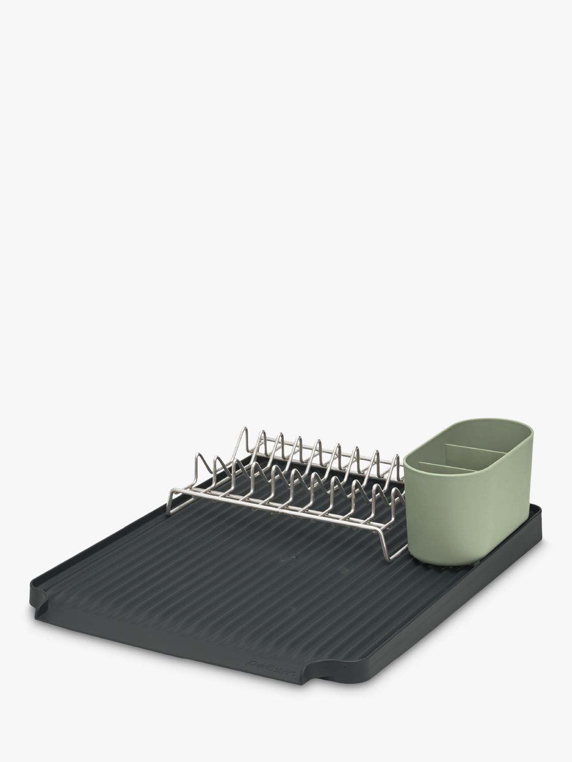 ReBorn Large Dish Draining Rack, Grey/Green