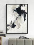 John Lewis Beau Wild 'Puffs & Gusts' Framed Canvas Print, 104 x 74cm, Black