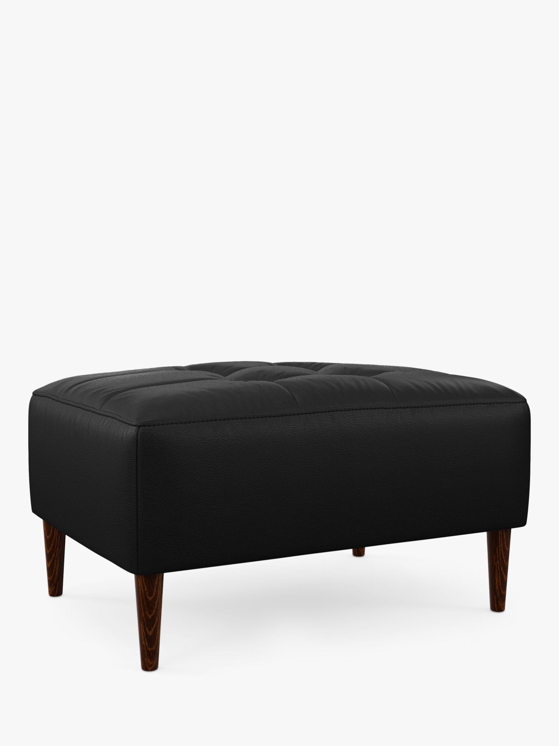 John Lewis Draper II Footstool, Dark Leg