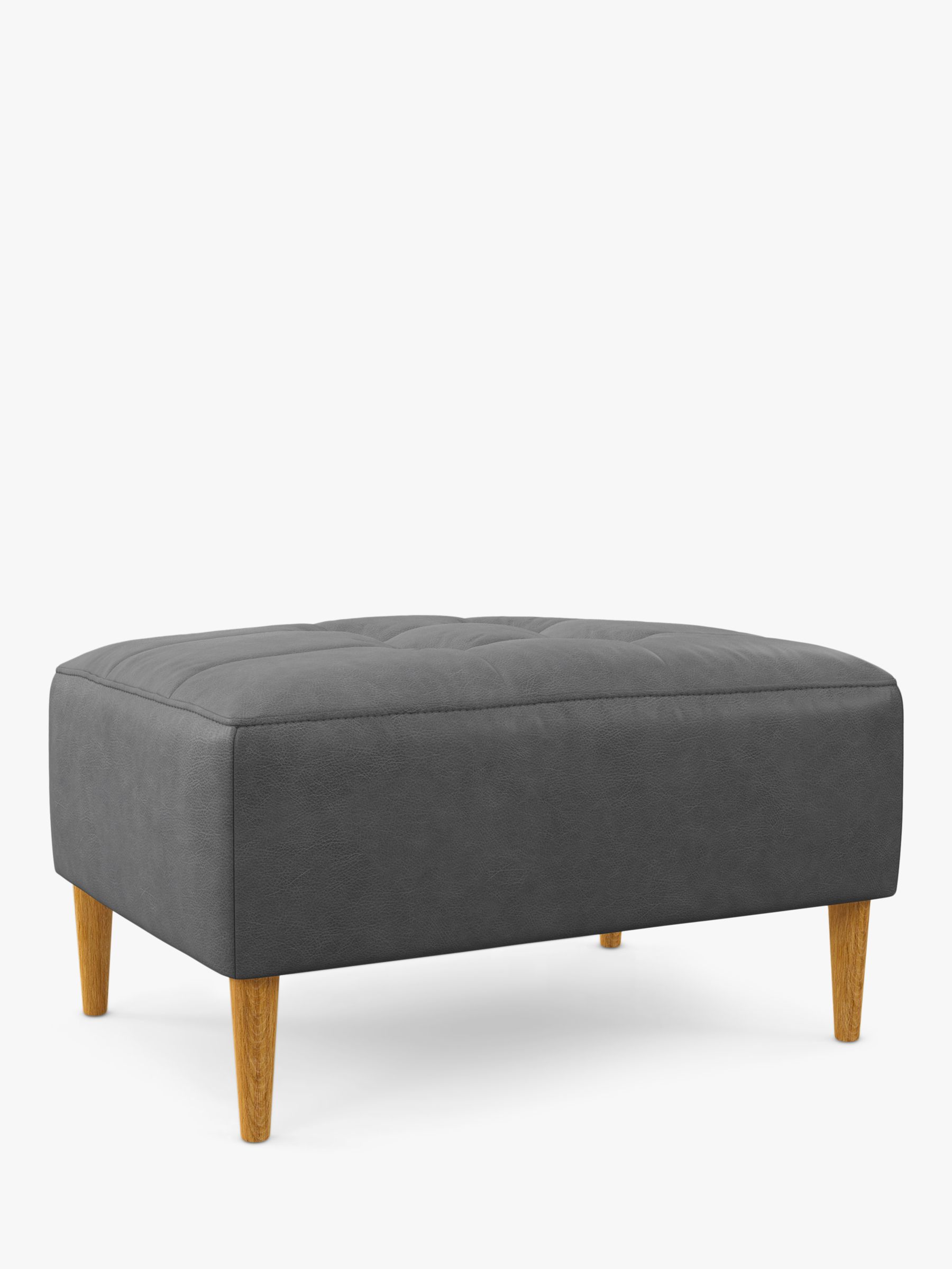 John Lewis Draper II Footstool, Light Leg