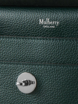 Mulberry Antony Small Classic Grain Leather Satchel, Mulberry Green