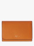 Mulberry Continental Small Classic Grain Leather Trifold Purse, Sunset