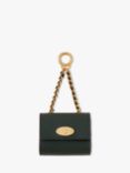 Mulberry Lily Leather Bag Charm, Mulberry Green