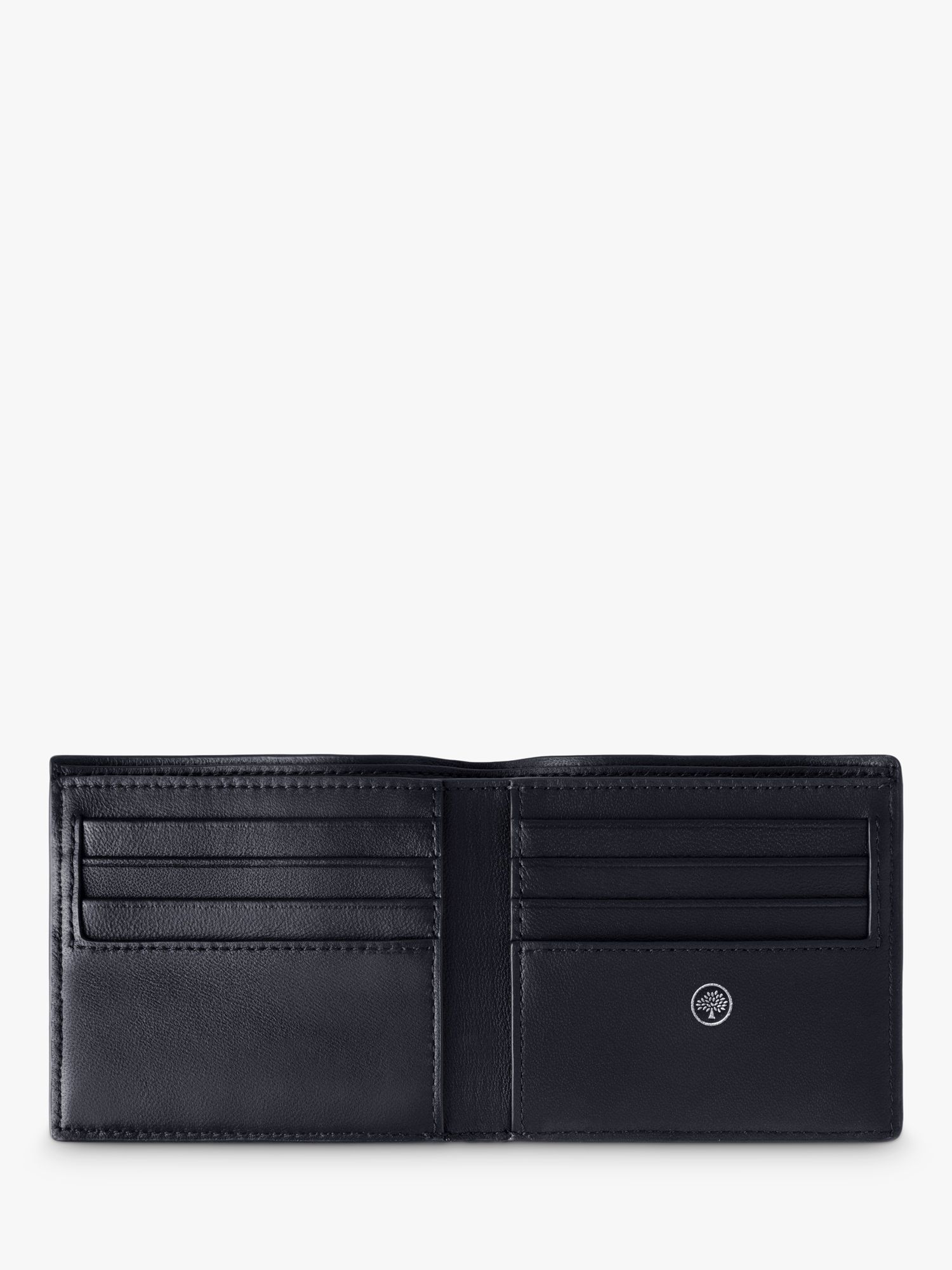 Mulberry Farringdon Eight Card Heavy Grain Leather Wallet, Night Sky