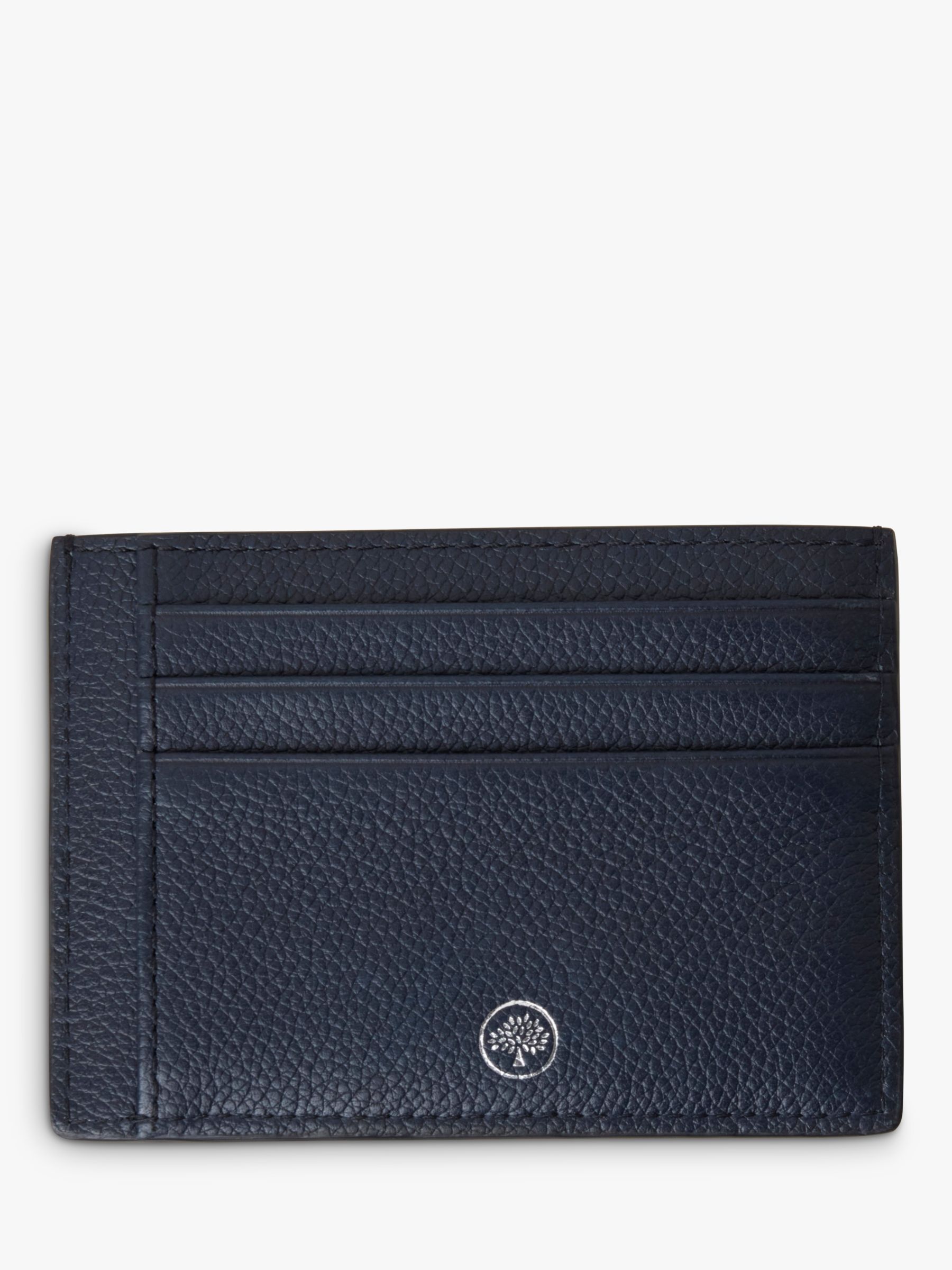 Mulberry Farringdon Heavy Grain Leather Card Holder, Night Sky