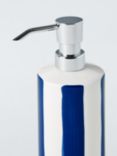 John Lewis Stripe Soap Dispenser, Delft