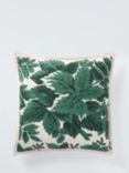 John Lewis X Collagerie Botanical Vine Cushion, Green/White