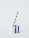 John Lewis Stripe Toilet Brush and Holder, Delft