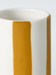 John Lewis Stripe Bathroom Tumbler, Buttercup