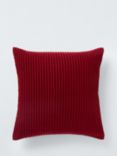 John Lewis ANYDAY Jumbo Cord Cushion, Red