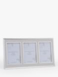 Laura Ashley Harrison Triple Photo Frame, 4 x 6" (10 x 15cm), Linen