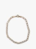 L & T Heirlooms Second Hand 9ct Yellow Gold Double Link Bracelet, Gold