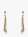 L & T Heirlooms Second Hand 9ct Yellow Gold Drop Earrings, Gold