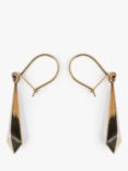 L & T Heirlooms Second Hand 9ct Rose Gold Diamond Shaped Drop Earrings, Dated Circa 1980, Gold