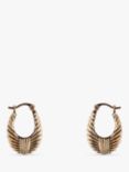 L & T Heirlooms Second Hand 9ct Rose Gold Creole Earrings, Rose Gold