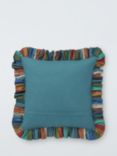 John Lewis Striped Frill Cushion, Multi