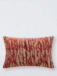 John Lewis Husk Velvet Cushion, Deep Red