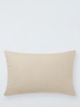 John Lewis Husk Velvet Cushion, Deep Red