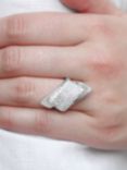 Milton & Humble Jewellery Pre-Loved 18ct White Gold Diamond Cross-Over Ring