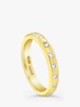 Milton & Humble Jewellery Pre-Loved Paul Spurgeon 18ct Yellow Gold Diamond Band Ring, Dated London 2001