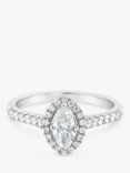 Milton & Humble Jewellery Pre-Loved Platinum Marquise Diamond Engagement Ring