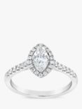 Milton & Humble Jewellery Pre-Loved Platinum Marquise Diamond Engagement Ring