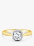 Milton & Humble Jewellery Pre-Loved 18ct White and Yellow Gold Diamond Engagement Ring