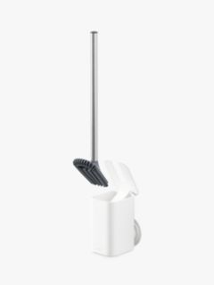 Umbra Flex Adhesive Toilet Brush & Holder, White