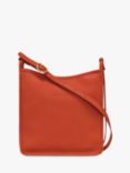 Longchamp Le Foulonné Leather Crossbody Bag, Paprika