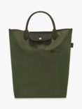 Longchamp Le Pliage Green Medium Top Handle Tote Bag, Forest