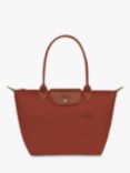 Longchamp Le Pliage Green Recycled Canvas Small Tote Bag, Chestnut