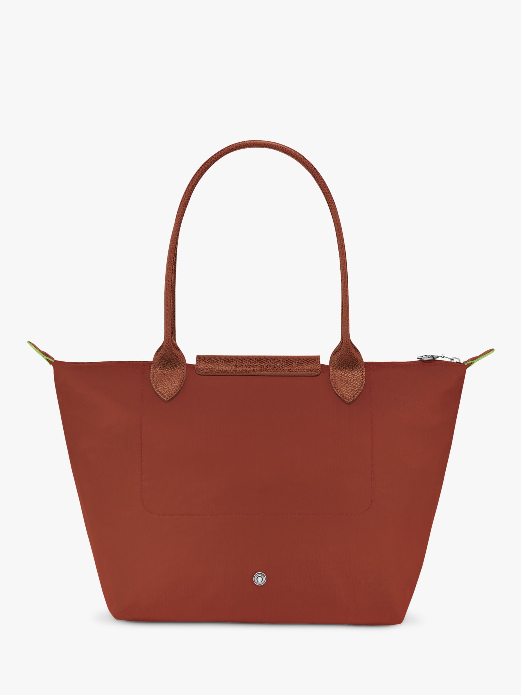Longchamp Le Pliage Green Recycled Tote Bag, Chestnut