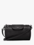 Longchamp Le Pliage Xtra Leather Crossbody Bag, Black