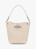 Longchamp Le Roseau Leather Extra Small Bucket Bag, Paper