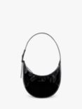 Longchamp Le Roseau Essential Leather Shoulder Bag, Black