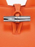 Longchamp Le Roseau XS Grained Leather Cross Body Bag, Orange